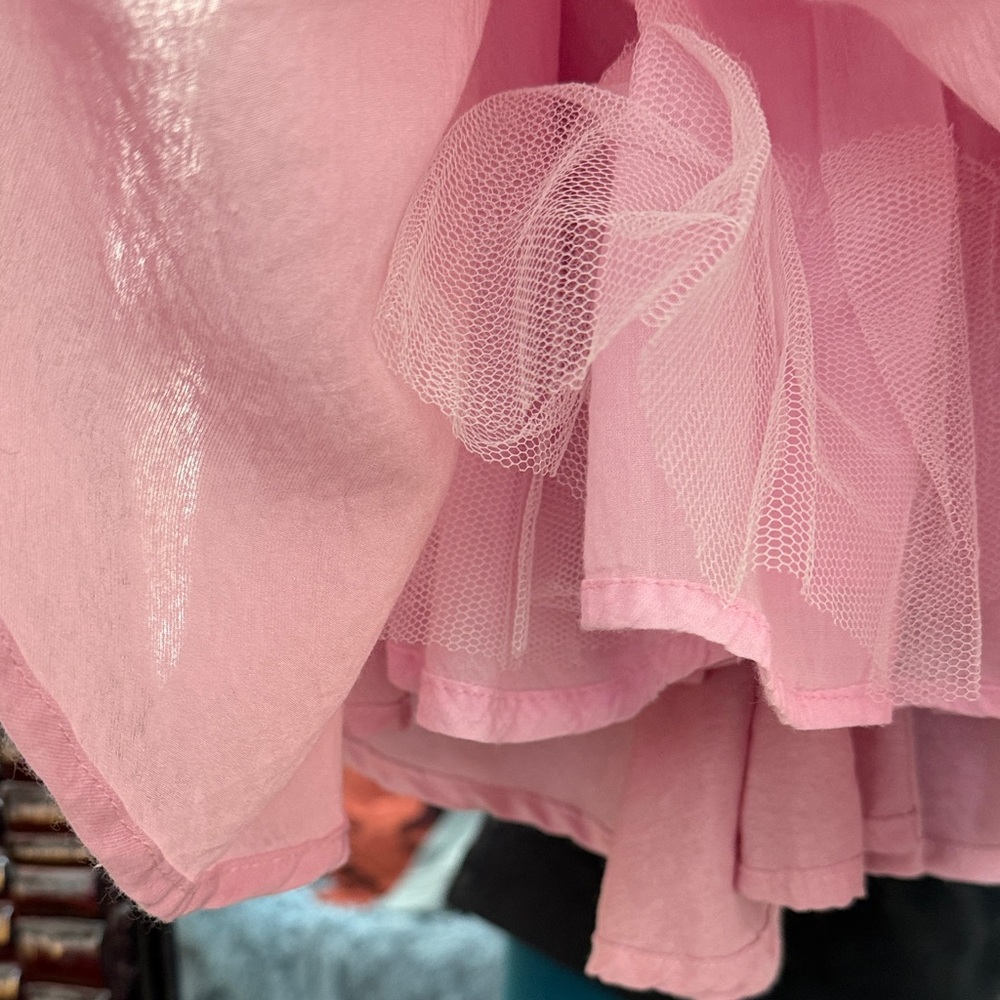 Last call! 💙Hello Molly Blush Pink Gathered Dress Size 2 - Picture 3 of 7